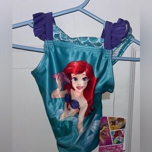 NWT UPF 50 2 piece Girls Disney The Little Mermaid Ariel 12 month Tankini